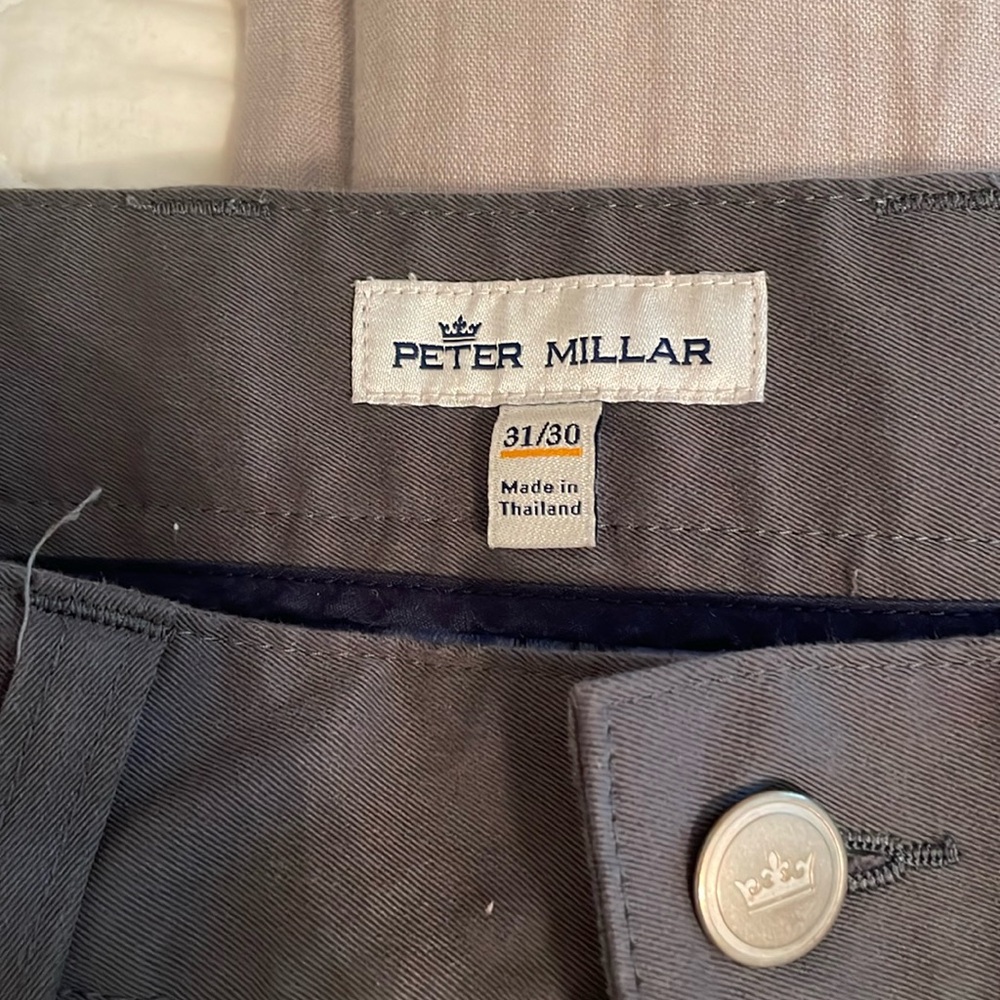 Peter millar slate gray size 31/30 pants